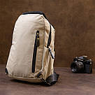 Сумка через плече нейлон Vintage 20631 Світло-сіра, фото 10