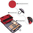 Текстильна сумка-органайзер в подорож Vintage 20658 Малинова, фото 4