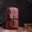 Плечева сумка для чоловіків із щільного текстилю Vintage 22186 Коричневий, фото 9