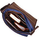 Чоловіча сумка через плече для ноутбука 13" із щільного текстилю Vintage 22203 Синій, фото 7