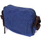 Сумка месенджер для чоловіків із щільного текстилю Vintage 22207 Синій, фото 2