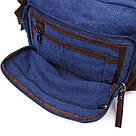 Сумка месенджер для чоловіків із щільного текстилю Vintage 22207 Синій, фото 6