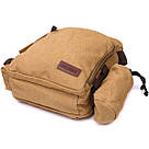 Містка текстильна сумка з чохлом для води Vintage 22210 Пісочна, фото 5