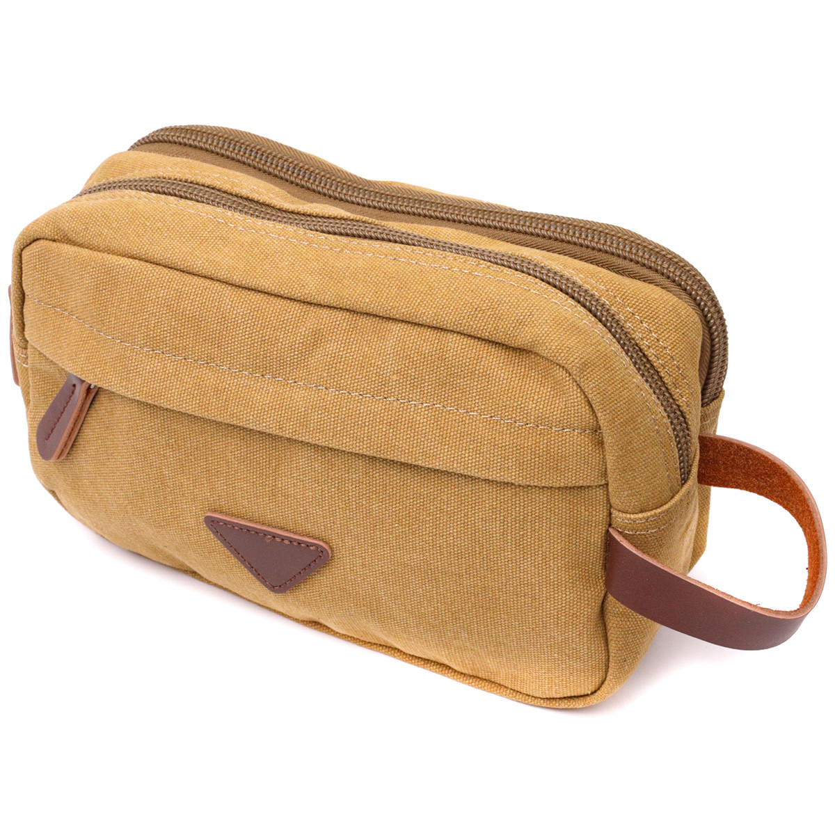 Барсетка для чоловіків на два відділення з якісного текстилю Vintage 22232 Пісочний, фото 1