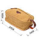 Барсетка для чоловіків на два відділення з якісного текстилю Vintage 22232 Пісочний, фото 3