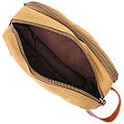 Барсетка для чоловіків на два відділення з якісного текстилю Vintage 22232 Пісочний, фото 6