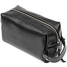 Шкіряна чоловіча косметичка GRANDE PELLE 11415 Чорний, фото 2