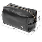 Шкіряна чоловіча косметичка GRANDE PELLE 11415 Чорний, фото 3