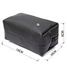 Матовий чоловічий шкіряний несесер GRANDE PELLE 11509 Чорний, фото 4