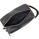 Матовий чоловічий шкіряний несесер GRANDE PELLE 11509 Чорний, фото 6