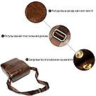 Сумка Vintage з натуральної гладкої шкіри 14945 Коричнева, фото 4