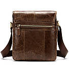 Сумка Vintage з натуральної гладкої шкіри 14945 Коричнева, фото 6