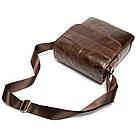 Сумка Vintage з натуральної гладкої шкіри 14945 Коричнева, фото 7