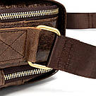 Сумка Vintage з натуральної гладкої шкіри 14945 Коричнева, фото 8