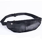 Поясна сумка з натуральної шкіри Vintage 20343 Чорна, фото 2