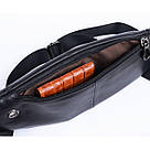 Поясна сумка з натуральної шкіри Vintage 20343 Чорна, фото 6