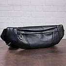 Поясна сумка з натуральної шкіри Vintage 20343 Чорна, фото 8