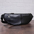 Поясна сумка з натуральної шкіри Vintage 20343 Чорна, фото 10