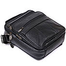 Чоловіча сумка з натуральної шкіри Vintage 20449 Чорний, фото 3