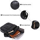 Чоловіча сумка з натуральної шкіри Vintage 20449 Чорний, фото 5