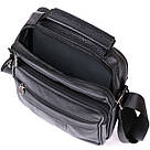 Чоловіча сумка з натуральної шкіри Vintage 20449 Чорний, фото 6