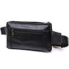 Чоловіча сумка на пояс із натуральної шкіри Vintage 20474 Чорний, фото 2