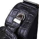 Молодіжна шкіряна чоловіча сумка через плече Vintage 20671 Чорний, фото 5