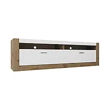 Тумба під ТВ з ДСП/МДФ у вітальню 2Д Палермо дуб вікінг/білий Сокме