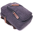 Чоловіча невелика сумка через плече із щільного текстилю 21229 Vintage Чорна, фото 3