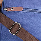 Практична чоловіча сумка із щільного текстилю 21246 Vintage Синя, фото 9