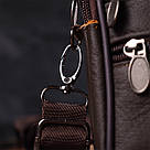 Сумка чоловіча на пояс із натуральної шкіри 21482 Vintage Коричнева, фото 10