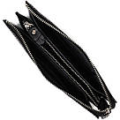 Клатч чоловічий на два відділення з натуральної шкіри з тисненням під крокодила BOND 22044 Чорний, фото 7