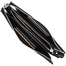 Клатч чоловічий на два відділення з натуральної шкіри з тисненням під крокодила BOND 22044 Чорний, фото 8