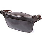 Стильна бананка для чоловіків із натуральної шкіри GRANDE PELLE 22814 Коричневий, фото 2