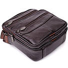 Невелика вертикальна сумка з ручкою для чоловіків з натуральної шкіри Vintage 22865 Коричневий, фото 5