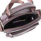 Невелика вертикальна сумка з ручкою для чоловіків з натуральної шкіри Vintage 22865 Коричневий, фото 7