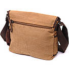 Містка текстильна сумка для ноутбука 13" через плече Vintage 22201Коричнева, фото 2