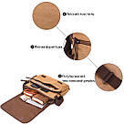 Містка текстильна сумка для ноутбука 13" через плече Vintage 22201Коричнева, фото 4