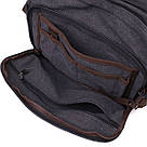 Чоловіча сумка месенджер із щільного текстилю Vintage 22204 Чорний, фото 5