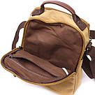 Чоловіча сумка листоноша на плече із щільного текстилю Vintage 22229 Пісочний, фото 8