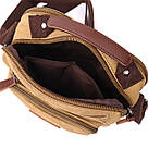 Вертикальна сумка для чоловіків із текстилю Vintage 22239 Пісочний, фото 6