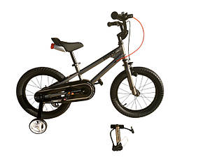 RB18B-6P-ДИТЯЧИЙ ВЕЛОСИПЕД ROYAL BABY 7TH FREESTYLE  СІРИЙ 18ДЮЙМІВ