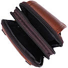 Сумка-барсетка на пояс шкіряна Vintage 22565 Світло-коричнева, фото 4