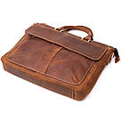 Стильний портфель у вінтажному стилі з натуральної шкіри Vintage 22673 Коричневий, фото 3