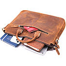 Стильний портфель у вінтажному стилі з натуральної шкіри Vintage 22673 Коричневий, фото 6