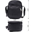 Чоловіча компактна сумка з якісного поліестеру FABRA 22578 Чорний, фото 2