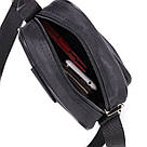 Чоловіча компактна сумка з якісного поліестеру FABRA 22578 Чорний, фото 9