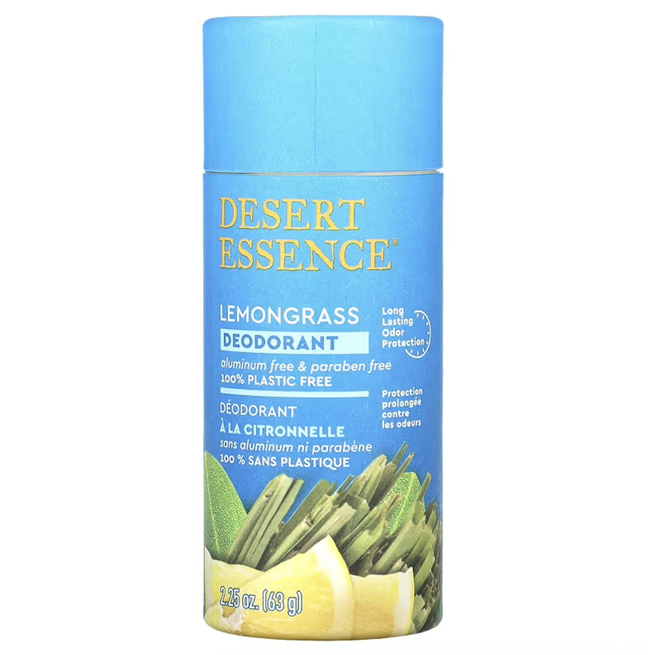 Desert Essence, дезодорант, лемонграс, 63 г, фото 1