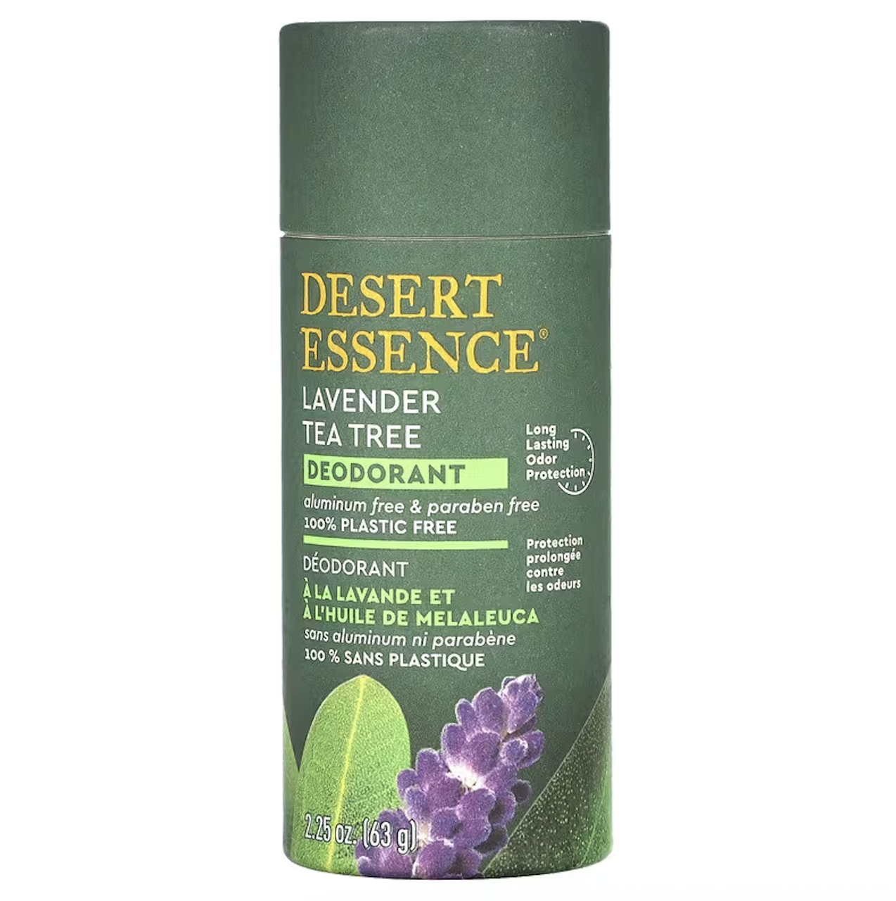 Desert Essence, дезодорант, лаванда й чайне дерево, 63 г, фото 1