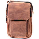 Вінтажна сумка для чоловіків з натуральної шкіри Vintage 22811 Коричневий, фото 6